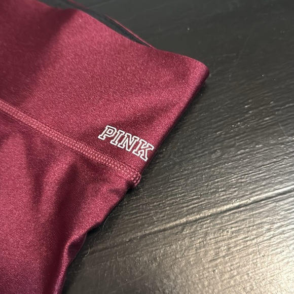 PINK Victoria's Secret Burgundy Leggings - Picture 4 of 6